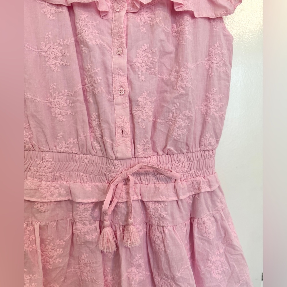 Eyelet Ruffle Dress with Shorts - Picture 2 of 6